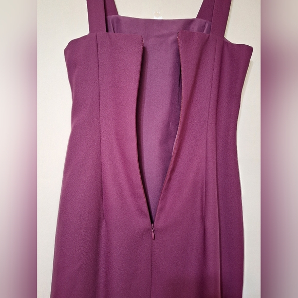 Vintage 90s Alfred Sung sleeveless maxi slit dress with beaded jacket 5/6 - Picture 12 of 16